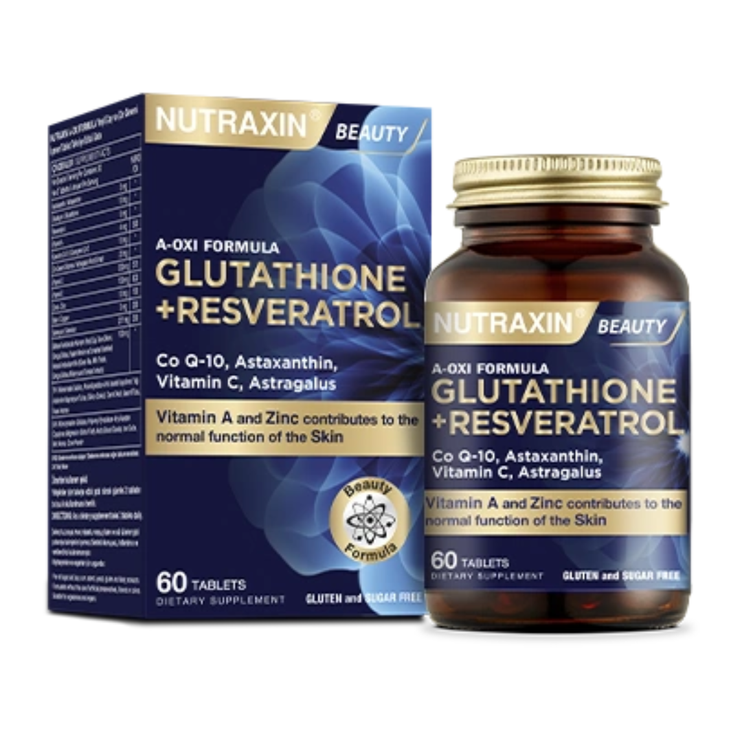 NUTRAXIN A-OXI FORMULA GLUTATHIONE + RESERVATROL 60 TABLETS