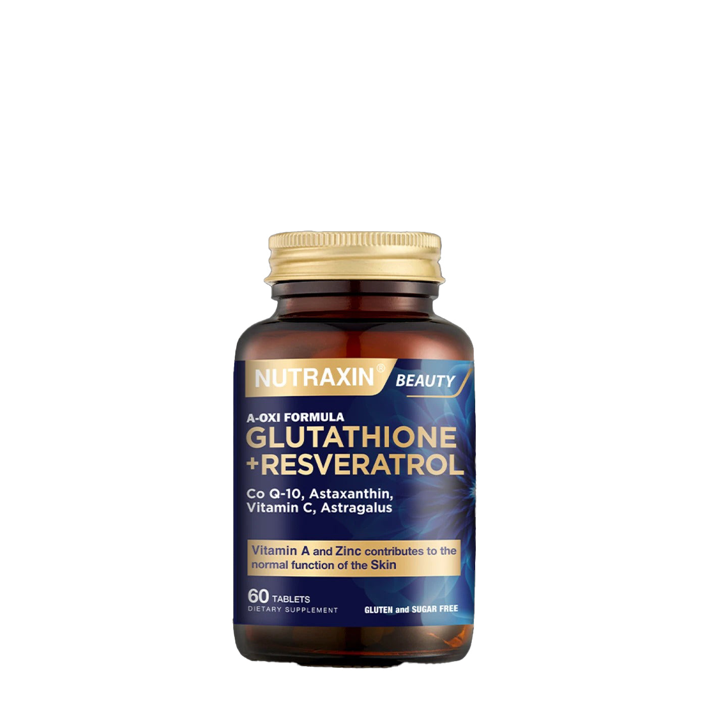 NUTRAXIN A-OXI FORMULA GLUTATHIONE + RESERVATROL 60 TABLETS