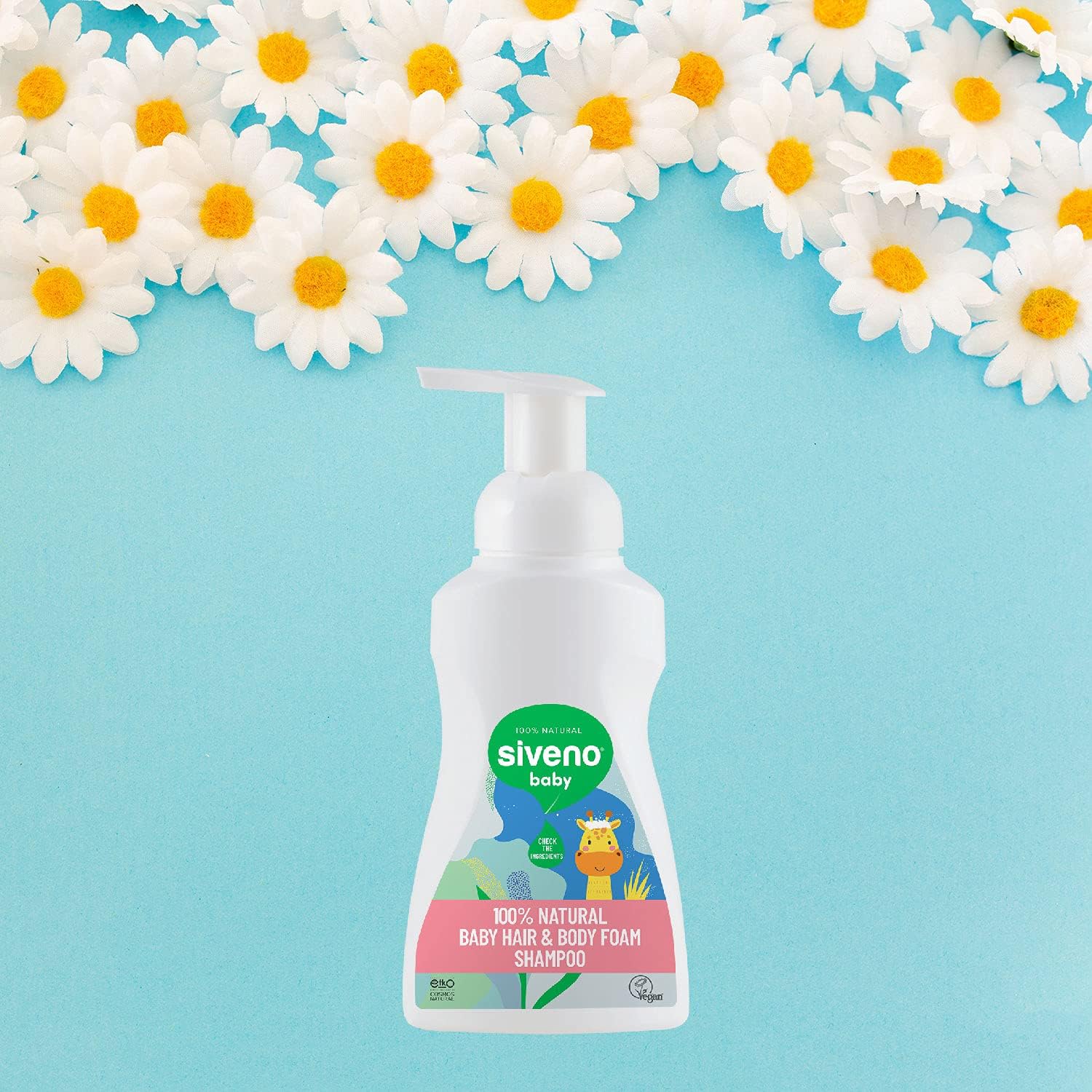 SIVENO 2-in-1 Foaming Baby Shampoo and Body Wash, Hypoallergenic Bath Soap, Fragrance-Free, 8.80 fl. oz. - 250 ml