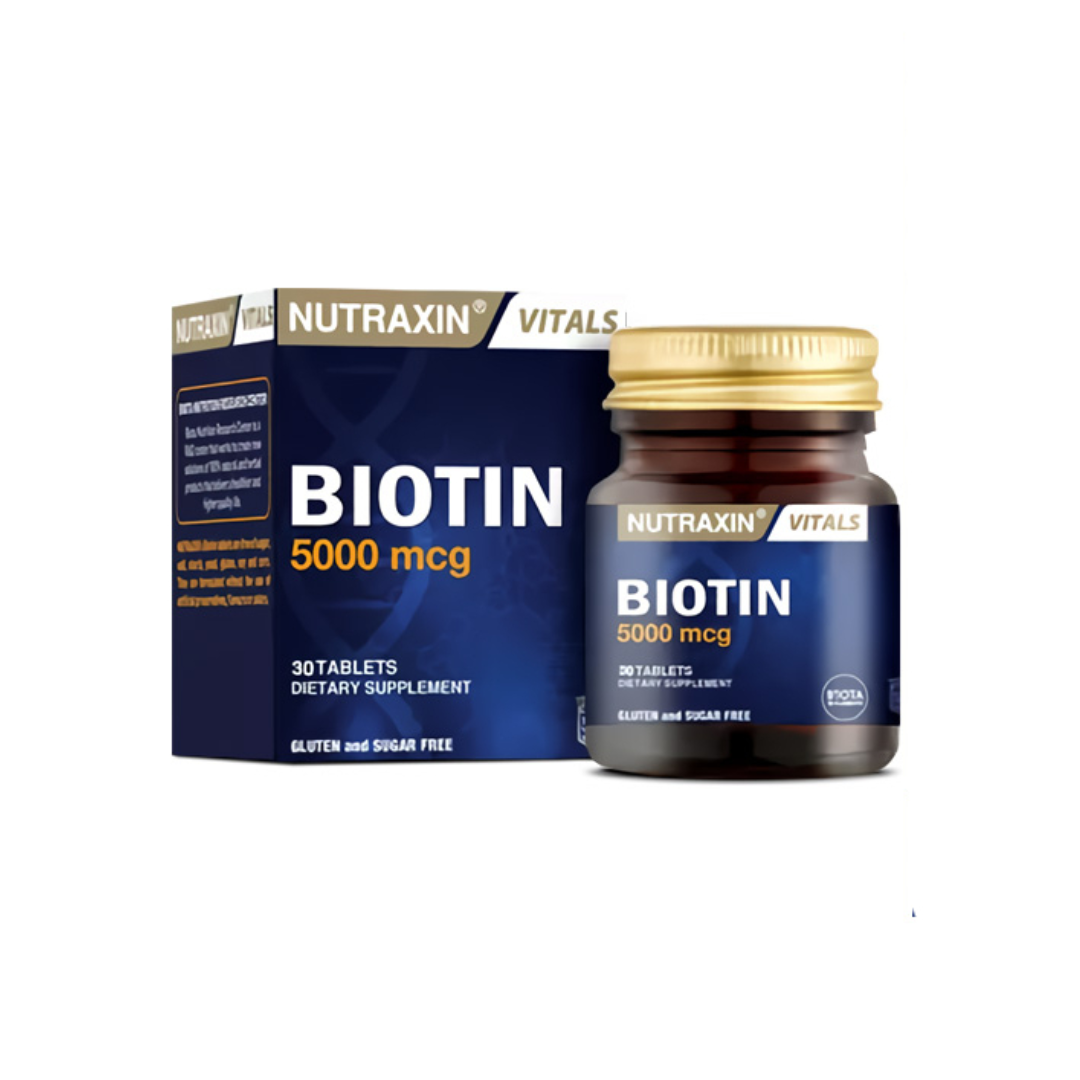 Nutraxin Biotin 5000 Mcg 30 Tablets