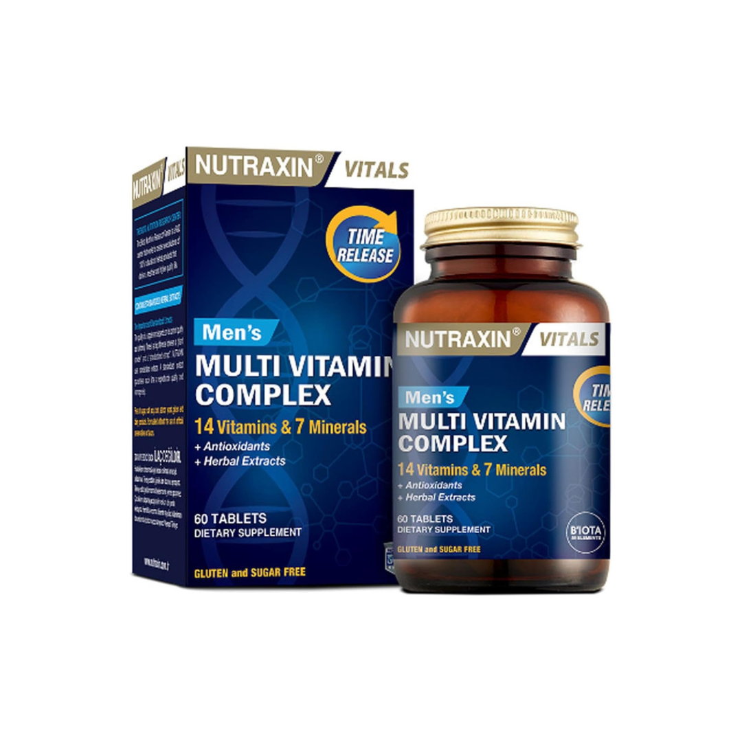 Nutraxin Vitals Men'S Multivitamin Complex 60 Tabs