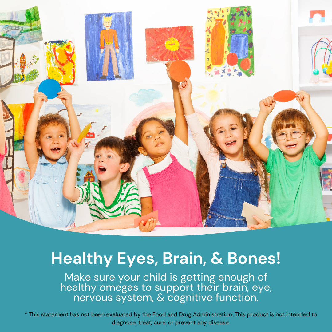 Vitago Kids Fish Oil Omega 3 Syrup, Vitamins A, D3, E & K2, Organic Orange Oil Flavor - 150ml, High Source, Supports Heart, Brain & Eye Health