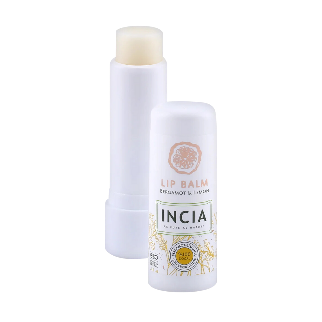 INCIA Natural Bergamot & Lemon Lip Balm - 6g