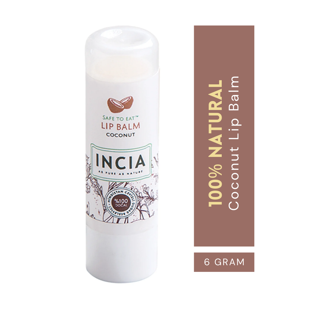 INCIA Natural Coconut Lip Balm - 6g