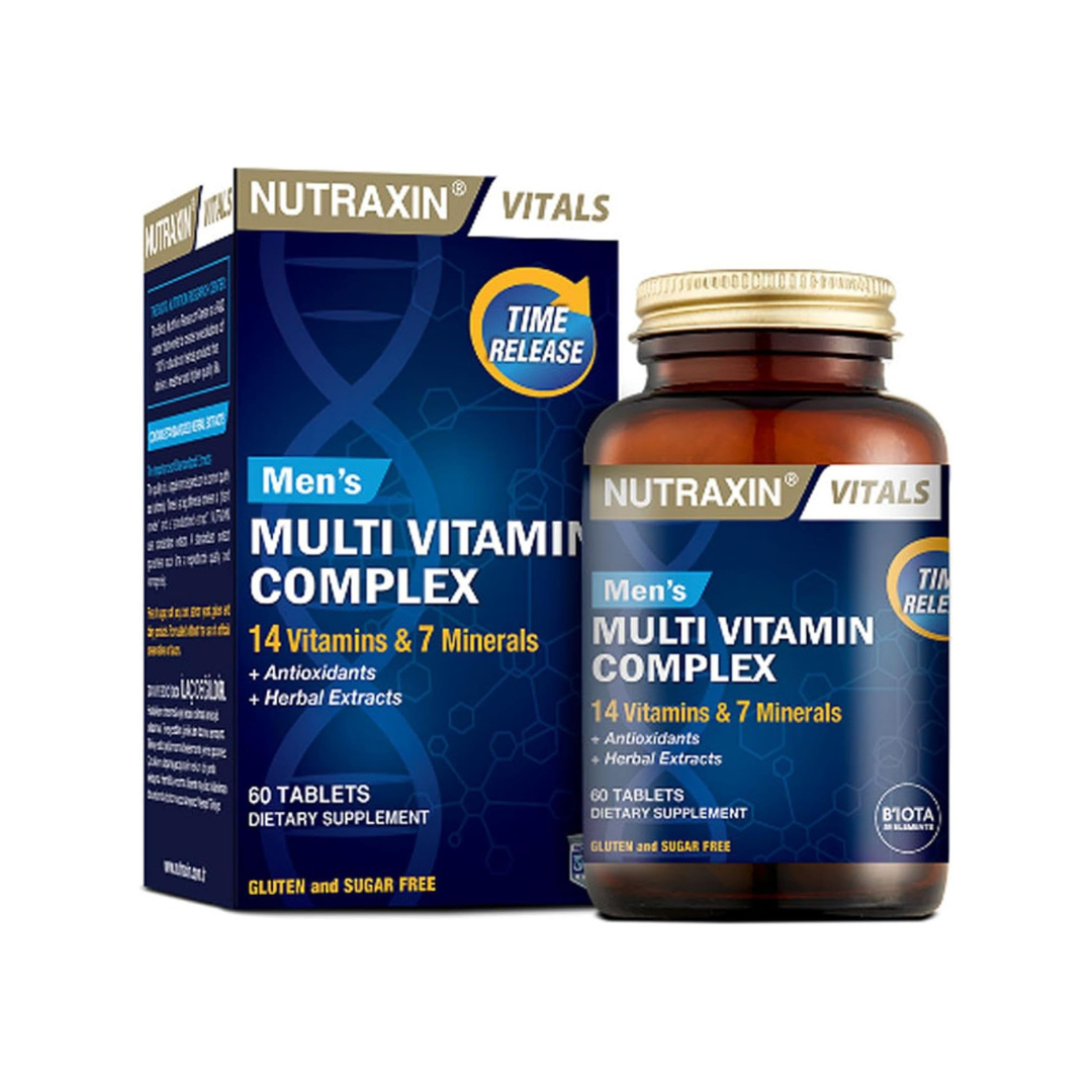Nutraxin Vitals Men'S Multivitamin Complex 60 Tabs