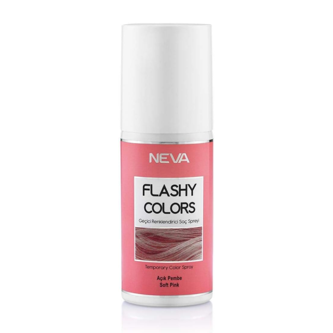 NEVA Flashy Colors Temporary Color Hair Spray, Quick Drying, Temporary Hair Color, Easy Use, Lightweight - 75ml