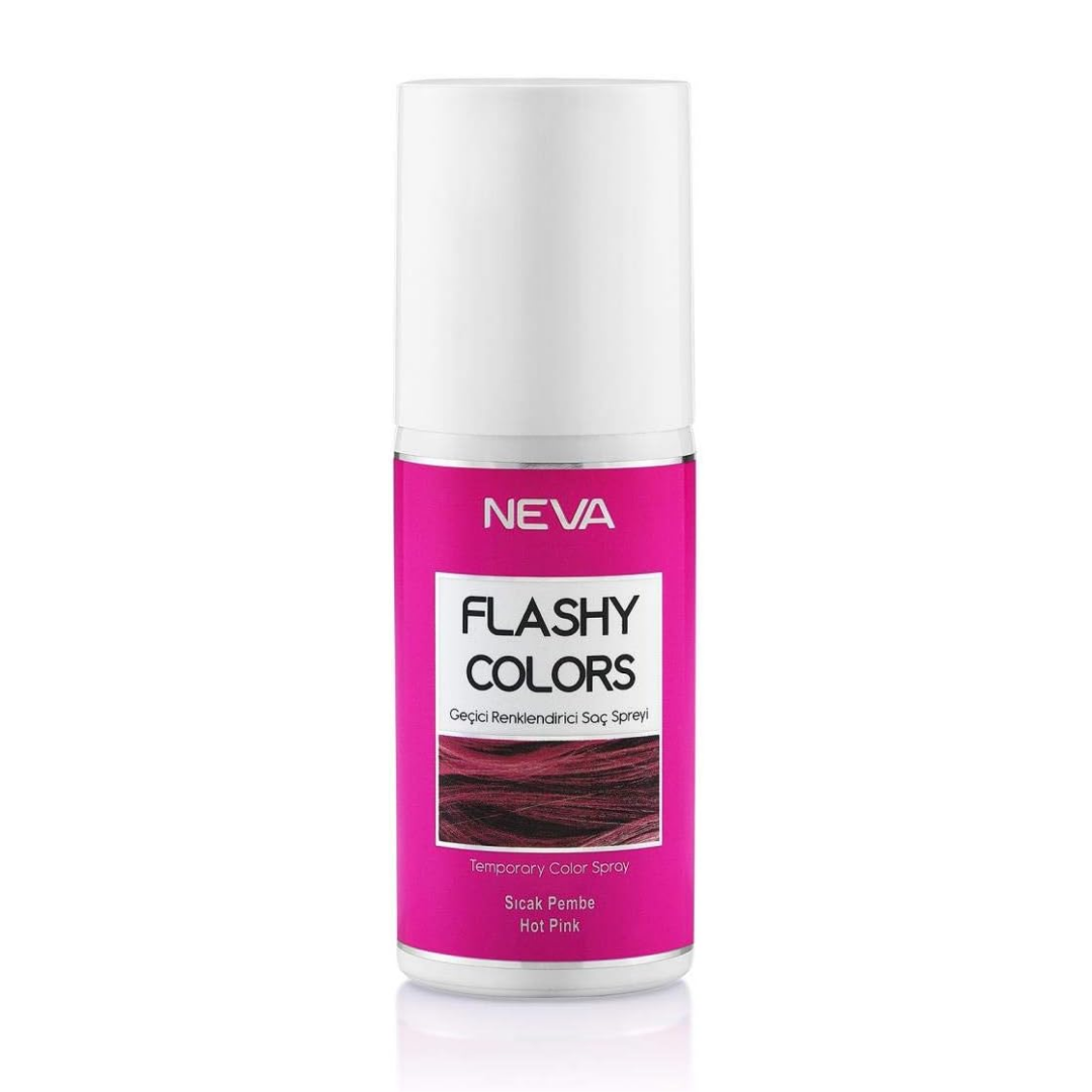 NEVA Flashy Colors Temporary Color Hair Spray, Quick Drying, Temporary Hair Color, Easy Use, Lightweight - 75ml